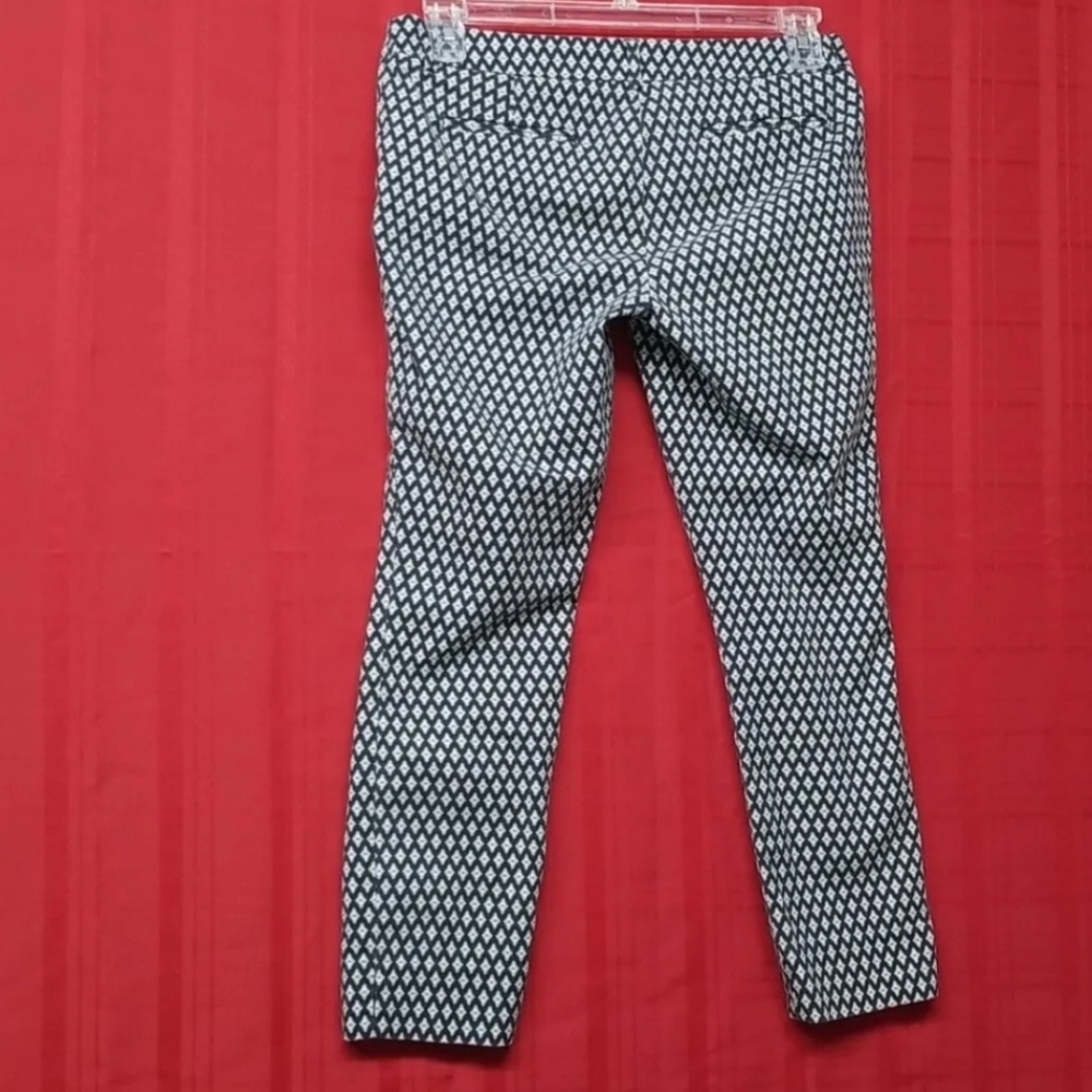 Womens Pants Willi Smith Size 6 (32 x 26) Diamond Floral Pattern - Picture 2 of 14